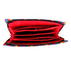 Green Handmade Multi Coloured Clutch Handbags