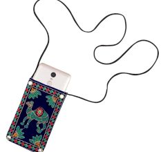 Navy Camel Mini Purse/Mobile Pouch For Womens Hook