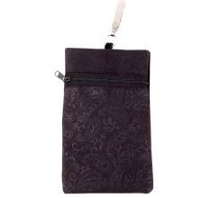 Black Peacocks Mini Purse / Mobile Pouch For Womens Hook