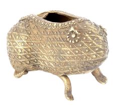 Bronze Tribal Lucky Frog Animal Ashtray