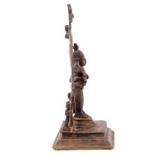Brass Standing Vishnu Statue with Arch