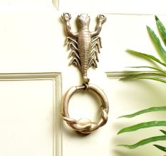 Scorpion Design Vintage Style  Brass Door Knocker