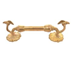 Long Brass Peacock Door Handles