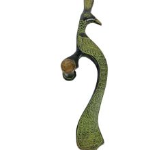 Handecor Brass Designer Peacock Door Handle