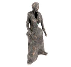 Vintage Brass Lady Statue