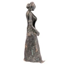 Vintage Brass Lady Statue