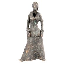 Vintage Brass Lady Statue