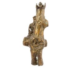 Handmade Bronze Statue Man on Horse