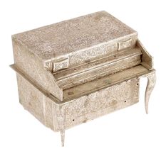 Stunning Art Deco Nickel Silver Colored Box