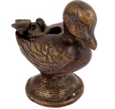 Old Vintage Brass Duck Box