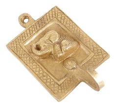 Brass Elephant Wall Hooks