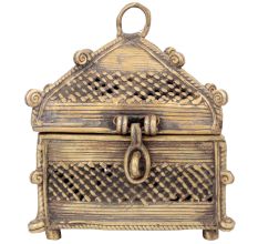 Brass Temple Dhokra Style Jewellery Box