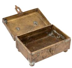 Old Brass Jewellery Box