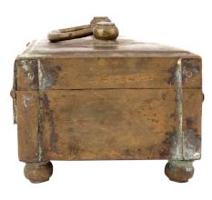 Old Brass Jewellery Box