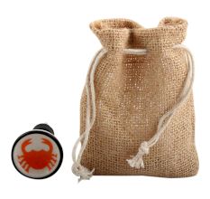 Orange Scorpion Flat Ceramic Wine Stopper