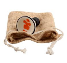 Orange Fish Flat Ceramic Wine Stopper