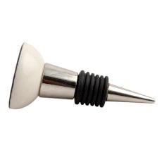 Black Man Skull Danger Symbol Flat Ceramic Wine Stopper
