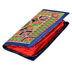 Blue Hand Clutch Indian Tribal Banjara Clutch Bag