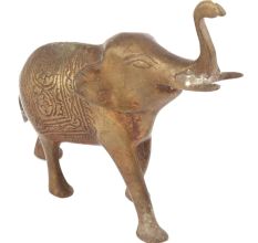 Solid Brass Indian Elephant Figurine