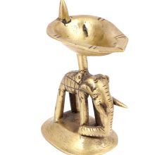 Elephant Oil Lamp Sculpture
