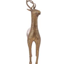 Brass Standing Deer Figurine