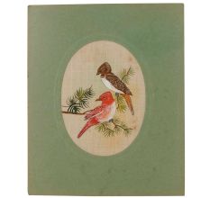 Bird On Branch ArtÂ Nature Ethnic Fabric Painting