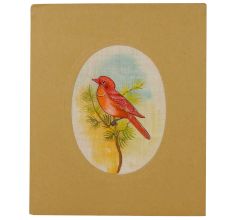 Bird Painting Handmade IndianÂ Fabric Painting
