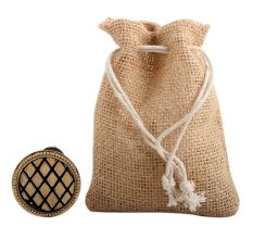 Golden Brass Cut Wine Stopper