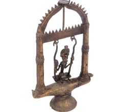 Brass Swing Handmade Indian Tribal Statue