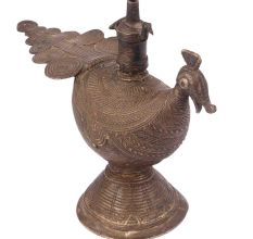 Brass Handmade Peacock Oil Lamp