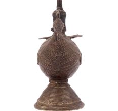 Brass Handmade Peacock Oil Lamp