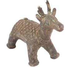 Deer Standing Tribal Art Statue