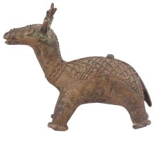 Deer Standing Tribal Art Statue