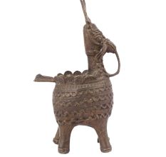 Tribal Brass Horse  Ashtray