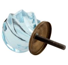 Water Interior Cut Glass Drawer Knob Online