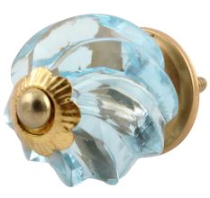 Water Interior Cut Glass Drawer Knob Online