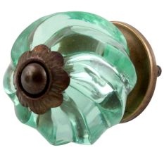 Mint Interior Cut Glass Dresser Knob Online