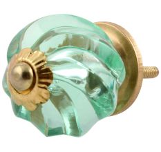 Mint Interior Cut Glass Dresser Knob Online