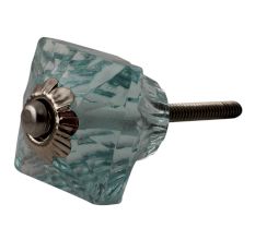 Water Glass Square Cut Drawer Knob Online