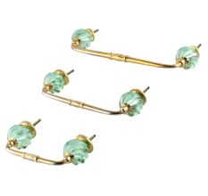 Mint Interior Cut Glass Bridge Handle