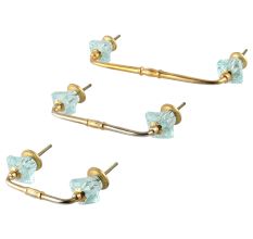 Water Glass Square Cut Bridge Handle