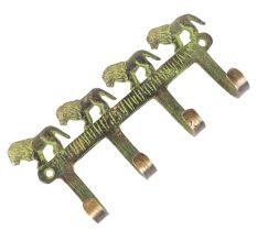 Lion Design 4 BrassÂ Hooks