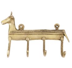 Vintage Style Brass Horse Hooks