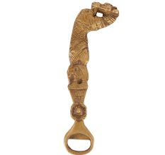 Handecor Brass Tribal Bottle Opener Showpiece