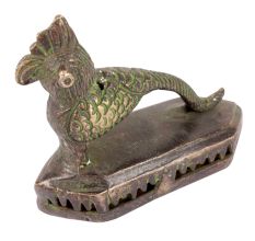 Hand Carved Peacock Jali Cut Feet Cleaner Scrub