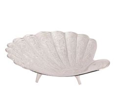 Silver Finish Brass Fruit Bowl
