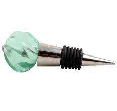Mint Interior Glass Cut Wine Stopper
