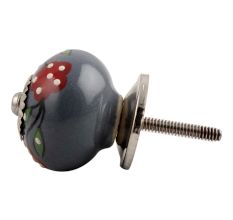 Pea Green Leaf Flower Ceramic Drawer Knob Online