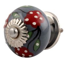 Pea Green Leaf Flower Ceramic Drawer Knob Online