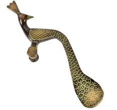 Brass Peacock Door Handle Showpiece